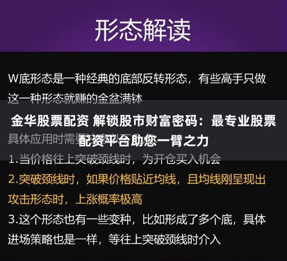 金华股票配资 解锁股市财富密码：最专业股票配资平台助您一臂之力