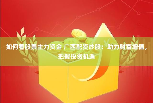 如何看股票主力资金 广西配资炒股：助力财富增值，把握投资机遇