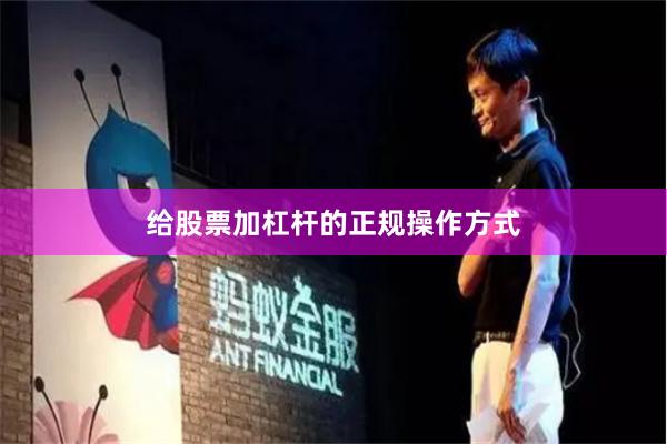 给股票加杠杆的正规操作方式